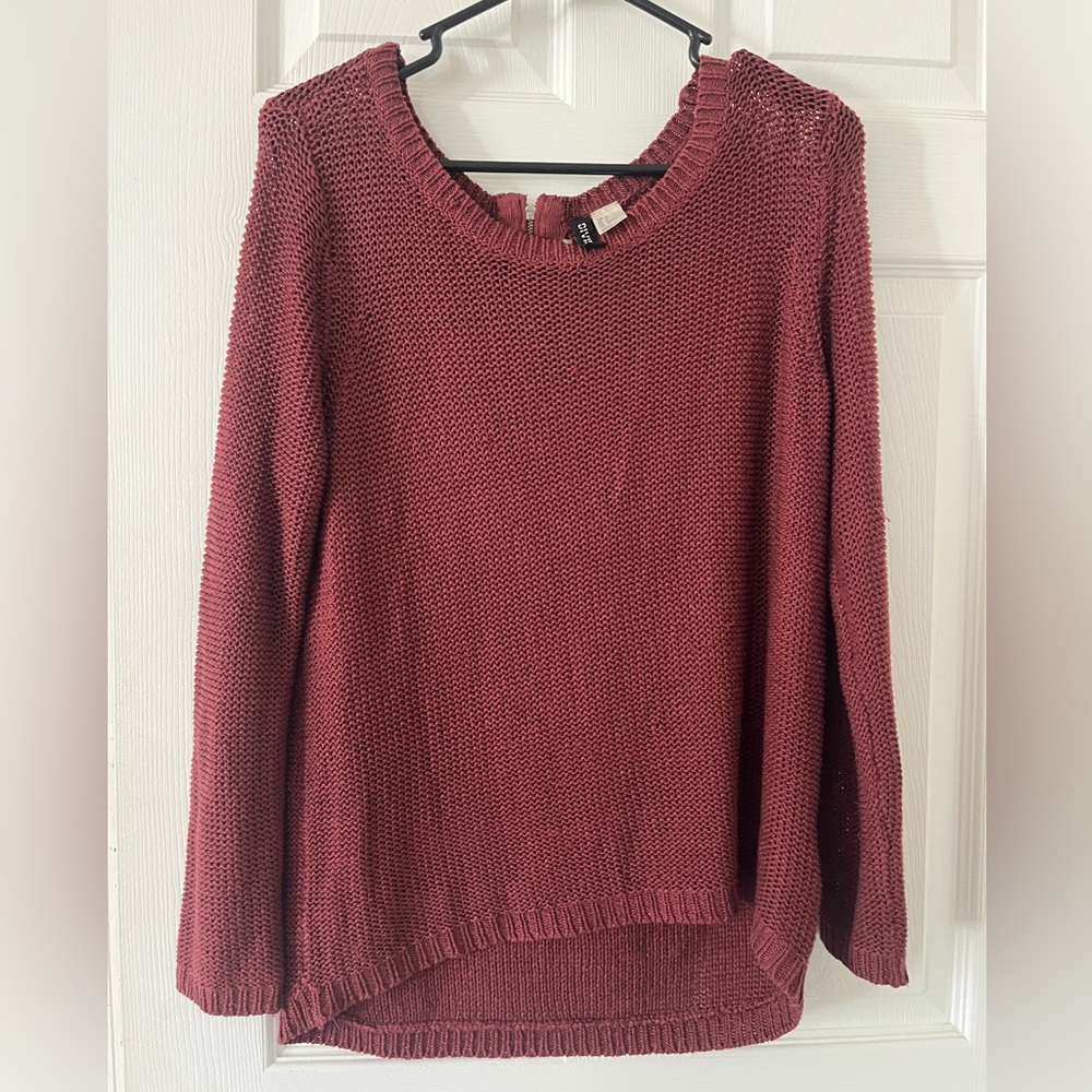 Red pullover sweater